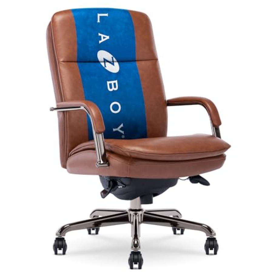 Upholstery Leather Work - Ergonomische directiebureaustoel voor dagelijks gebruik, grafietkleurige