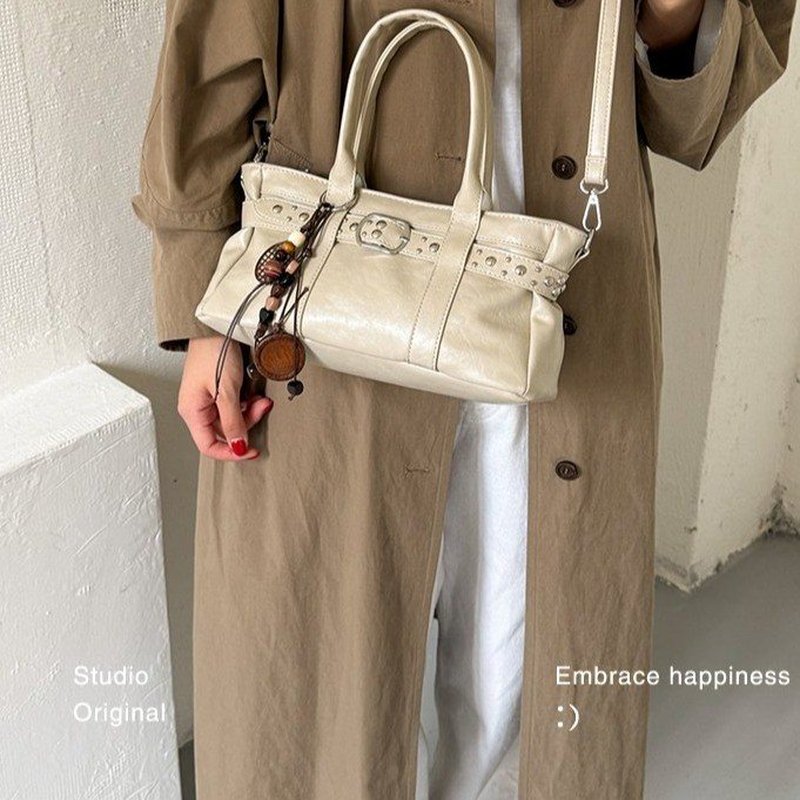 Dames handtas van bruin PU-lee - Leather Work Handbags recensie en prijs