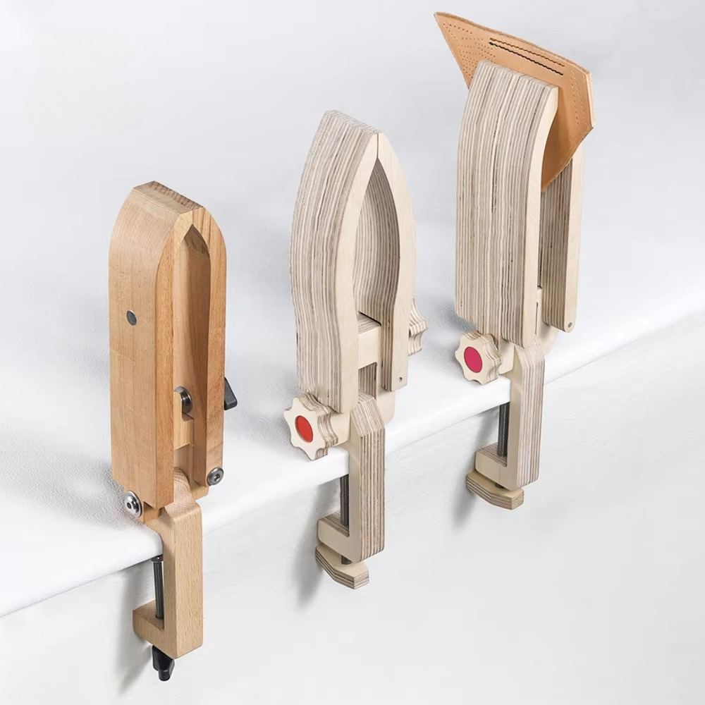 Leren tafelblad lederen veters - Leatherwork Table recensie en prijs