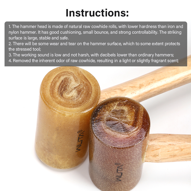 WUTA 100% Rawhide-head Mallet  - Mallet Rawhide Craft recensie en prijs