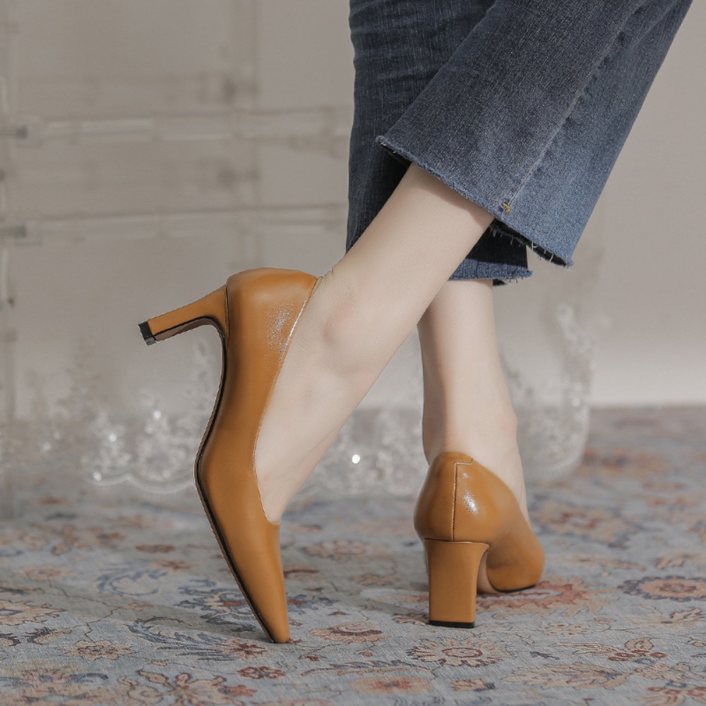 Hoge hakken dames nieuwe profe - Leather Work Women Shoes recensie en prijs