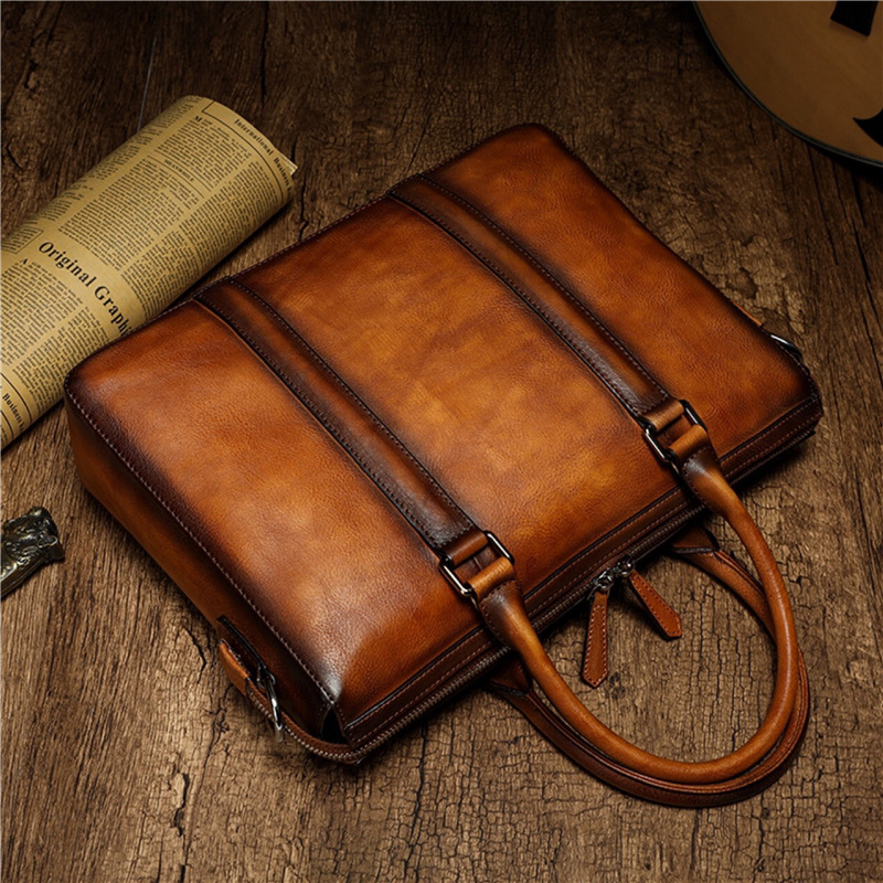 YETTIES Business Aktetas van V - Leather Work Handbags recensie en prijs