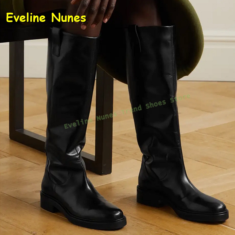 Zwarte leren kniehoge rijlaarz - Leather Work Women Shoes recensie en prijs
