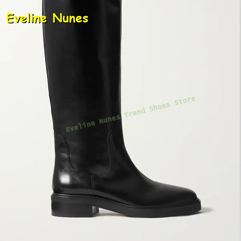 Zwarte leren kniehoge rijlaarz - Leather Work Women Shoes recensie en prijs