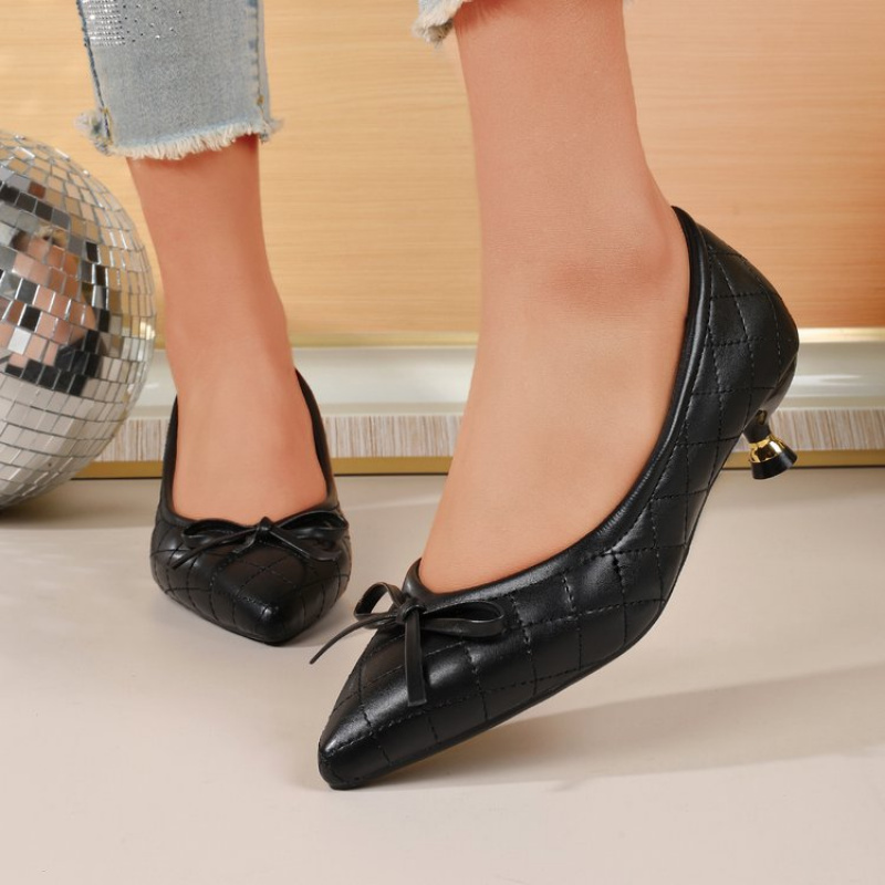 Vintage dames pumps met spitse - Leather Work Women Shoes recensie en prijs
