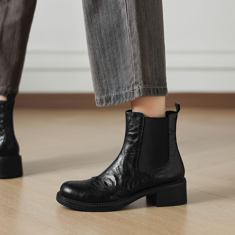 NIEUWE Herfstlaarzen voor Dame - Leather Work Women Shoes recensie en prijs