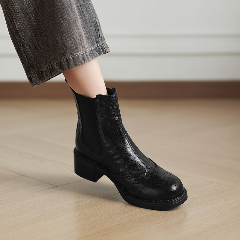 NIEUWE Herfstlaarzen voor Dame - Leather Work Women Shoes recensie en prijs