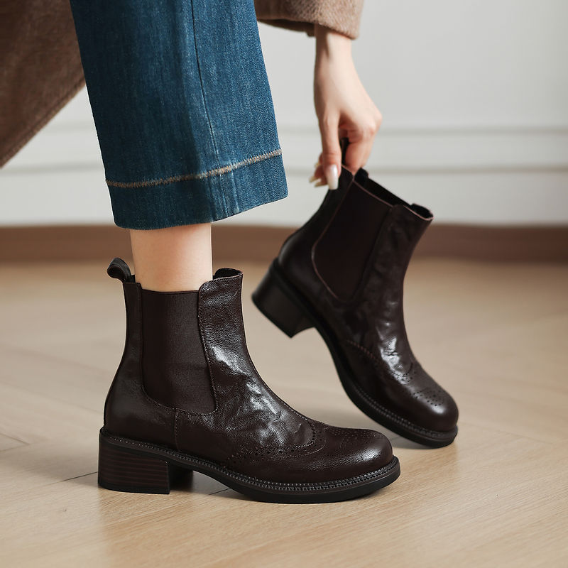 NIEUWE Herfstlaarzen voor Dame - Leather Work Women Shoes recensie en prijs
