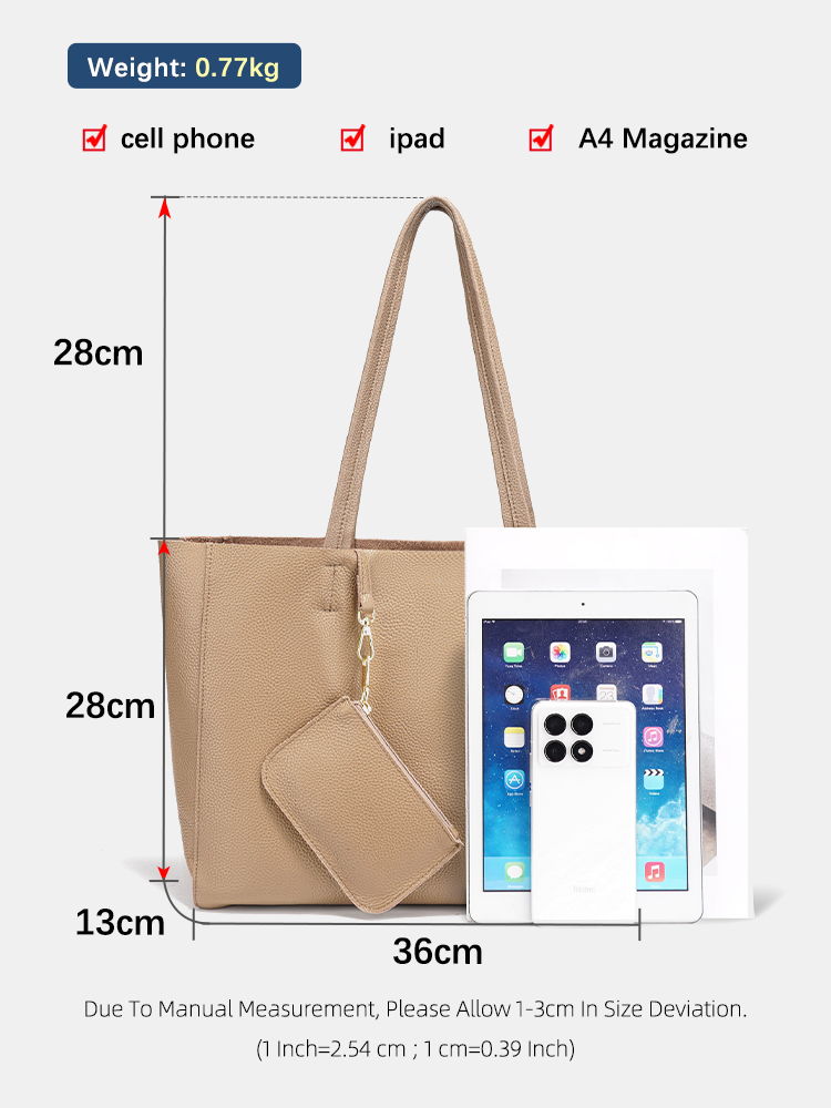 Zency Echt Lederen Grote Tote  - Leather Work Handbags recensie en prijs