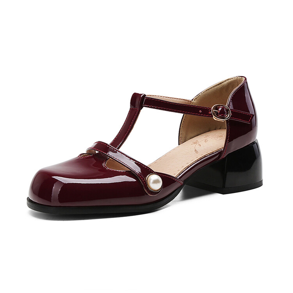 Dikke hoge hakken sandalen dam - Leather Work Women Shoes recensie en prijs