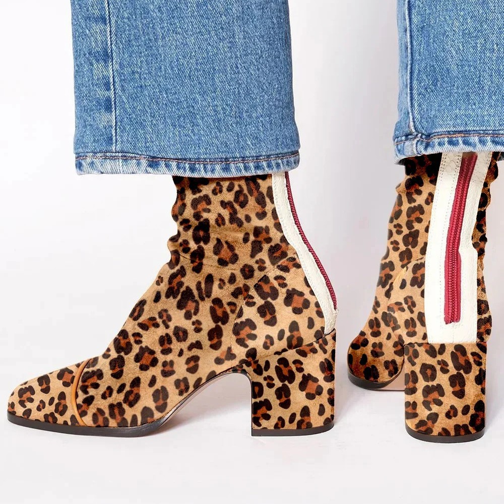 Suède leren dameslaarzen met p - Leather Work Women Shoes recensie en prijs