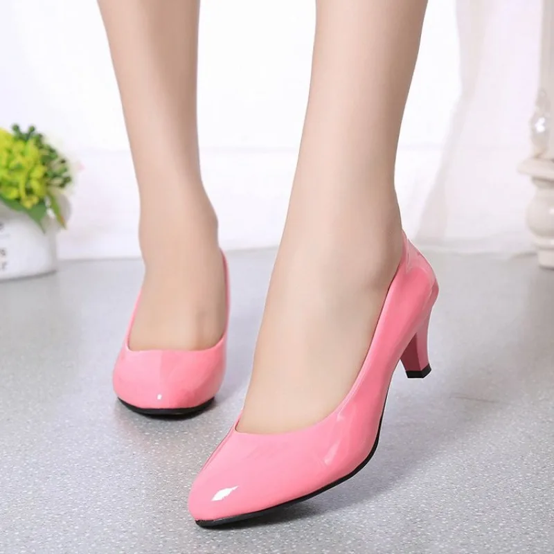 Pompen Naakt Ondiepe Mond Dame - Leather Work Women Shoes recensie en prijs
