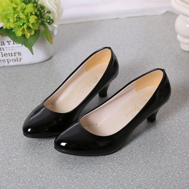 Pompen Naakt Ondiepe Mond Dame - Leather Work Women Shoes recensie en prijs