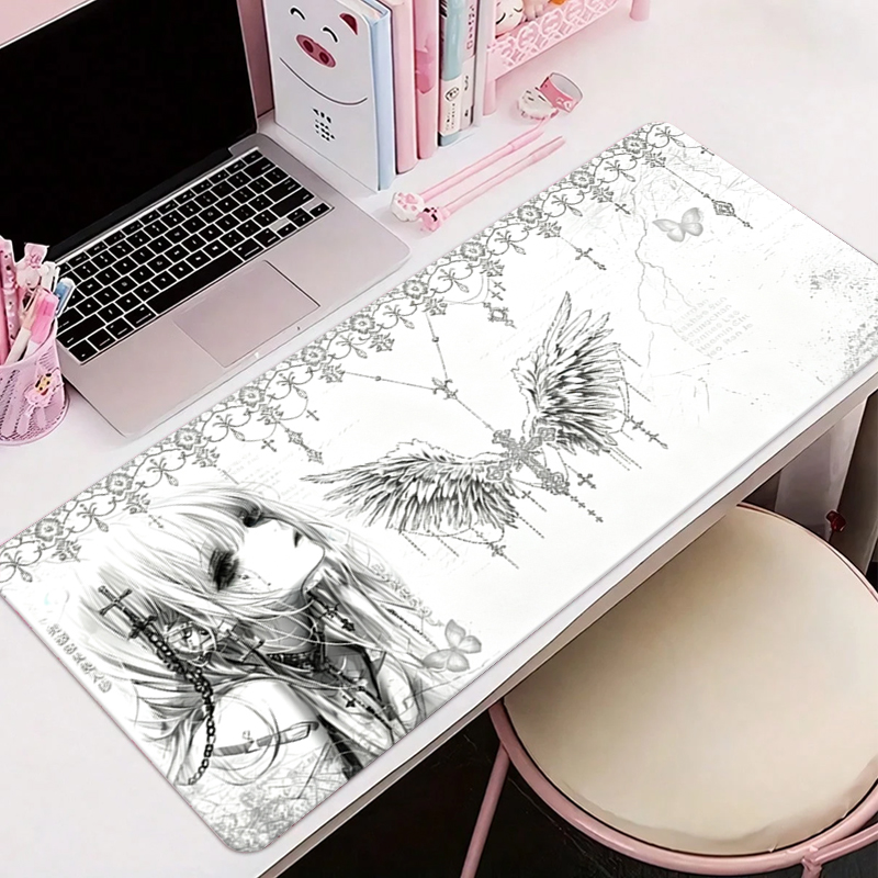 Leren muismat Zwart Wit Anime  - Leatherwork Table recensie en prijs