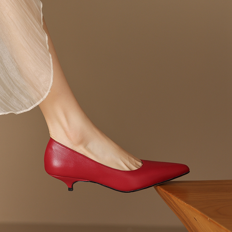 Nieuwe lente- en herfstdamessc - Leather Work Women Shoes recensie en prijs