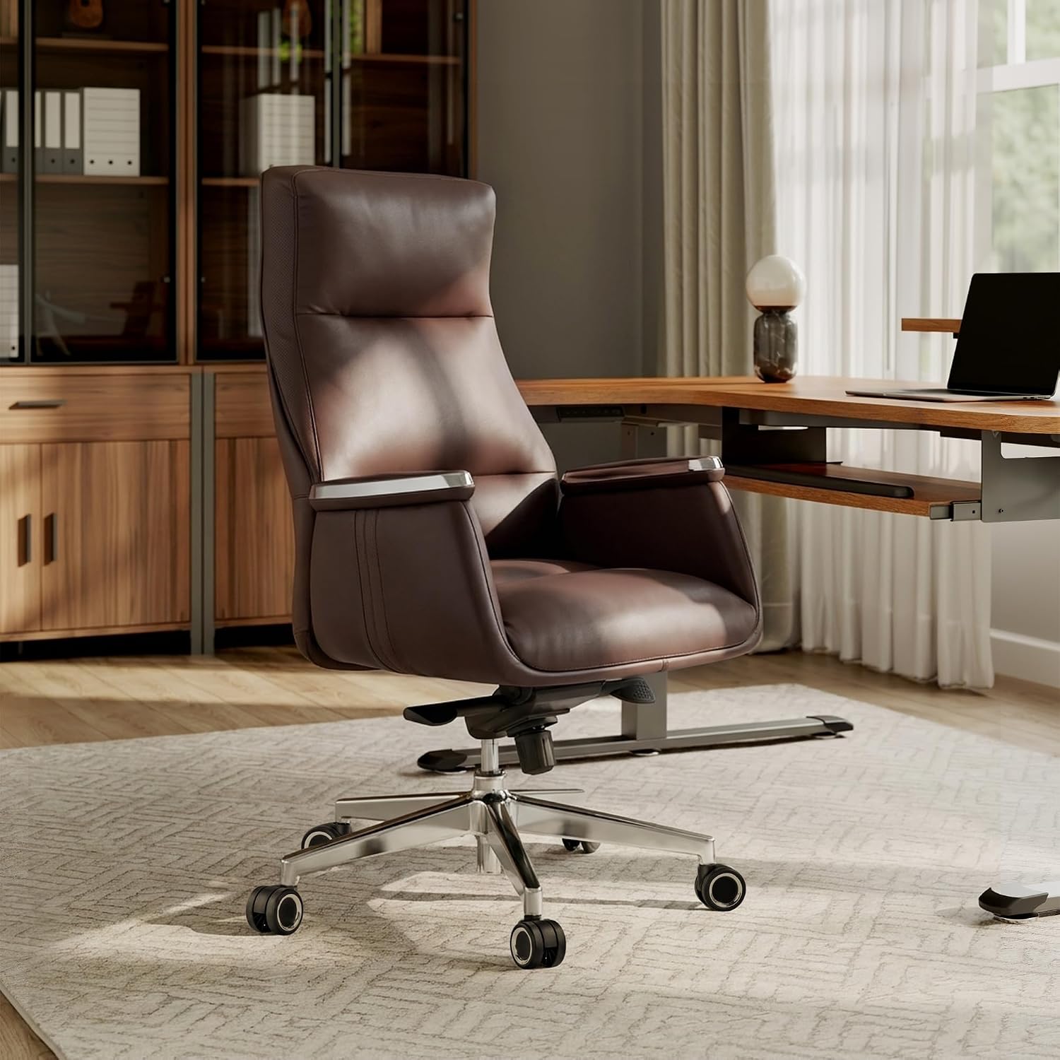 Hoge Rug Executive Kantoorstoe - Upholstery Leather Work recensie en prijs